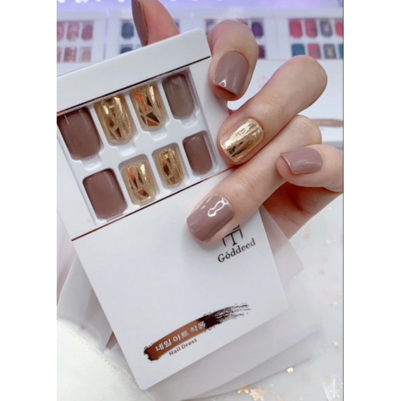 NailBox 110 HỒNG  - {Sẵn Keo sau móng} - HỘP 30 MÓNG DÁN CAO CẤP GODDEED BỘ SƯU TẬP MÓNG DÁN CAO CẤP