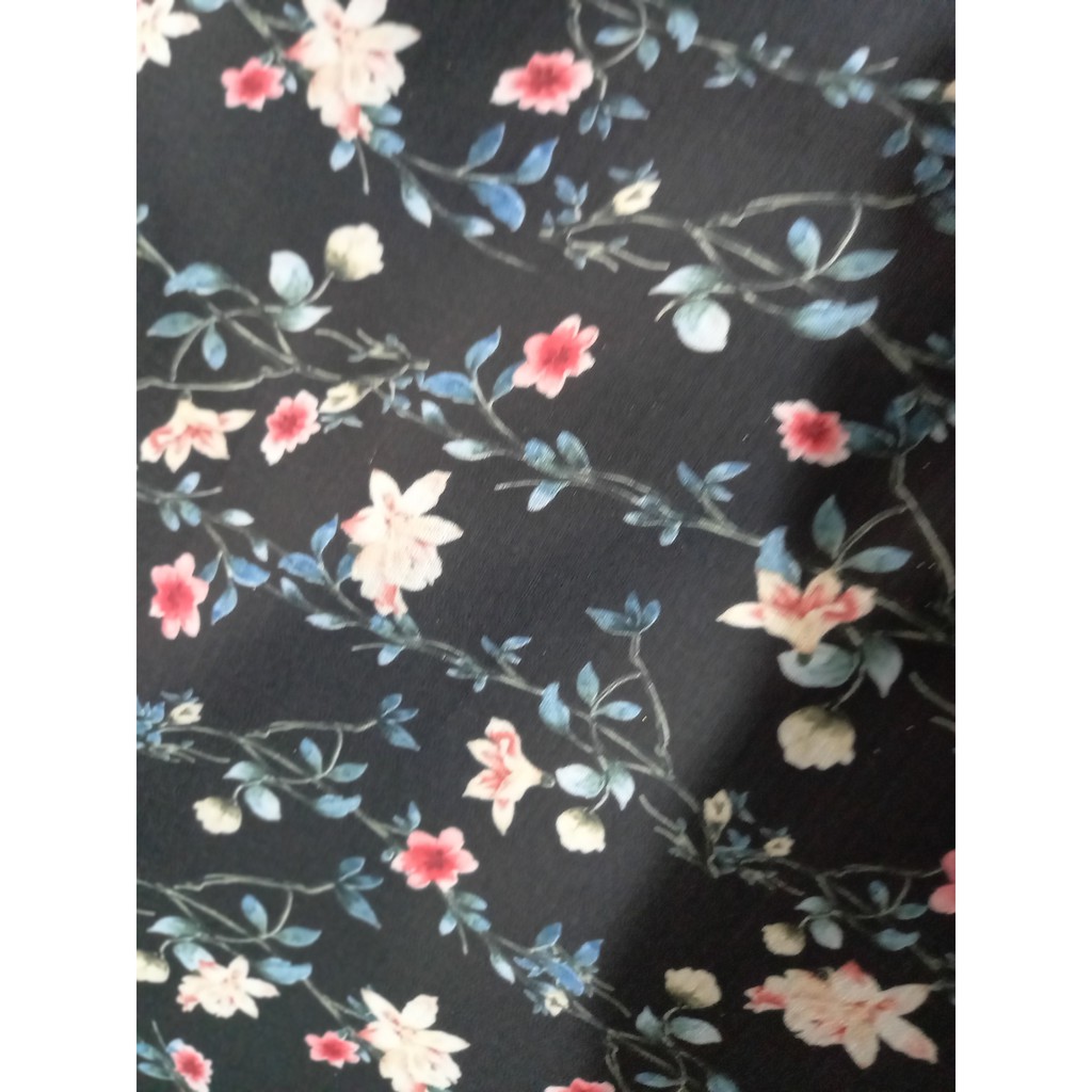 Vải linen hoa Hàn Quốc (49k/m)