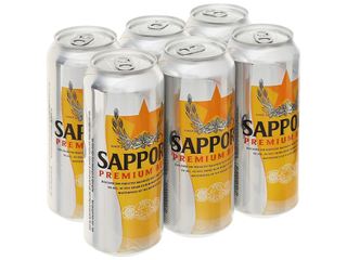 Bia SAPPORO Premium lon 500ml
