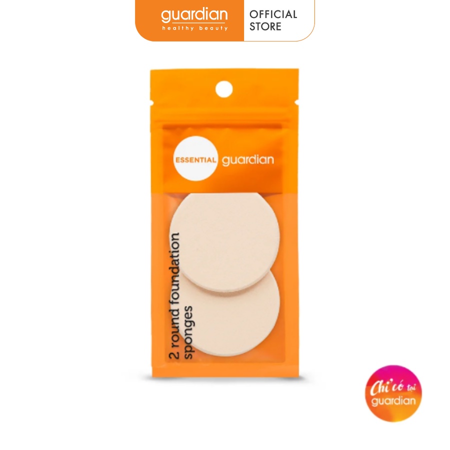 Bông Mút Tròn Round Foundation Sponges Guardian 2 Cái