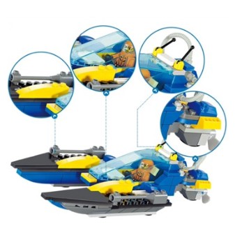 Đồ chơi lắp ráp hình tàu chiến Kazi 139 chi tiết