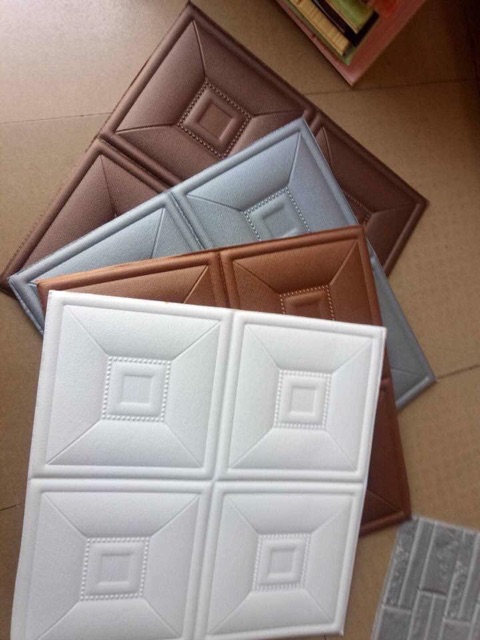 XỐP DÁN TƯỜNG GIẢ DA 3D CAO CẤP 60*60cm GIÁ TỐT | BigBuy360 - bigbuy360.vn