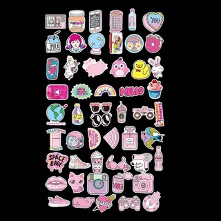 Set 50 nhãn dán trang trí hình cô gái vui nhộn