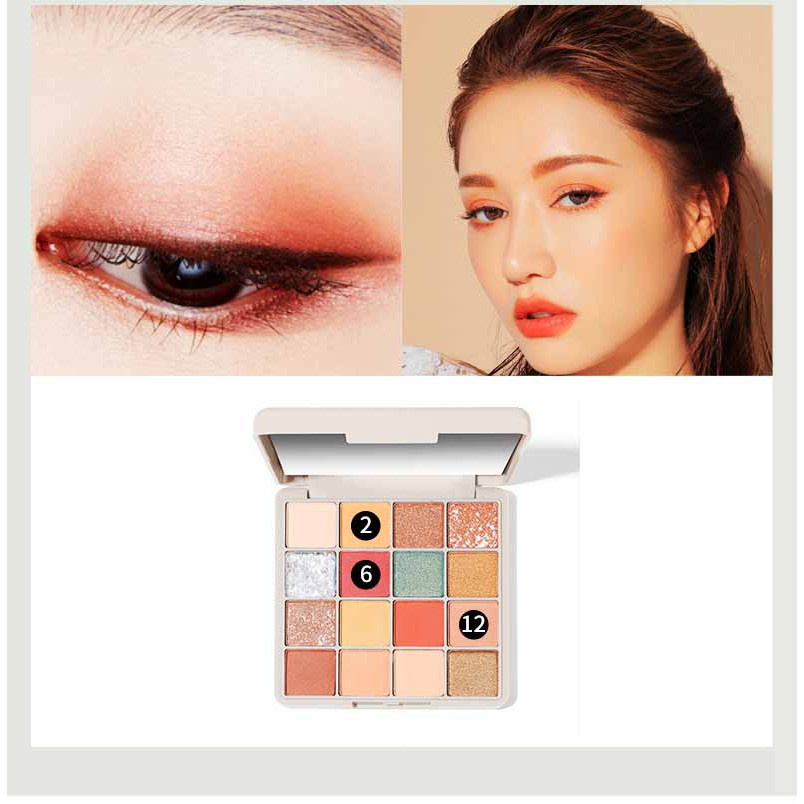 Bảng phấn mắt Lameila Eye Shadow 16 ô bền màu lâu trôi Neity LPM1