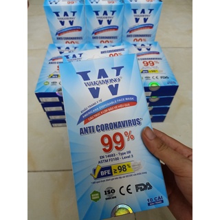 KHẨU TRANG Y TẾ  WAKAMONO – (4 Lớp, Hộp 10 Cái)