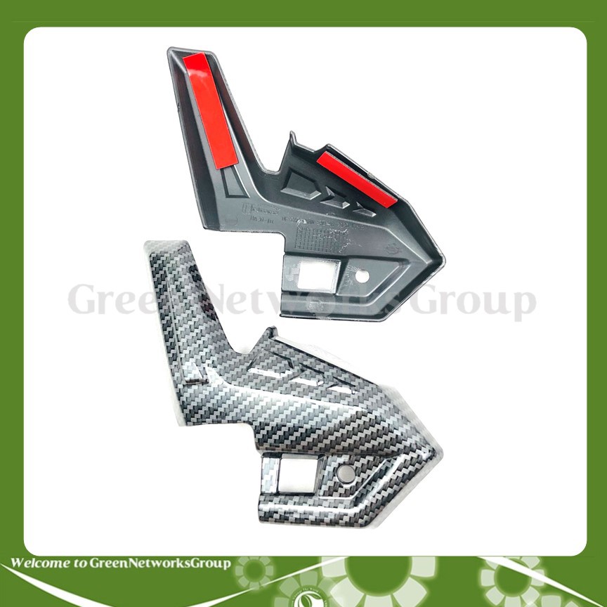 Ốp gác chân sau Carbon xe Air blade 2020 Greennetworks