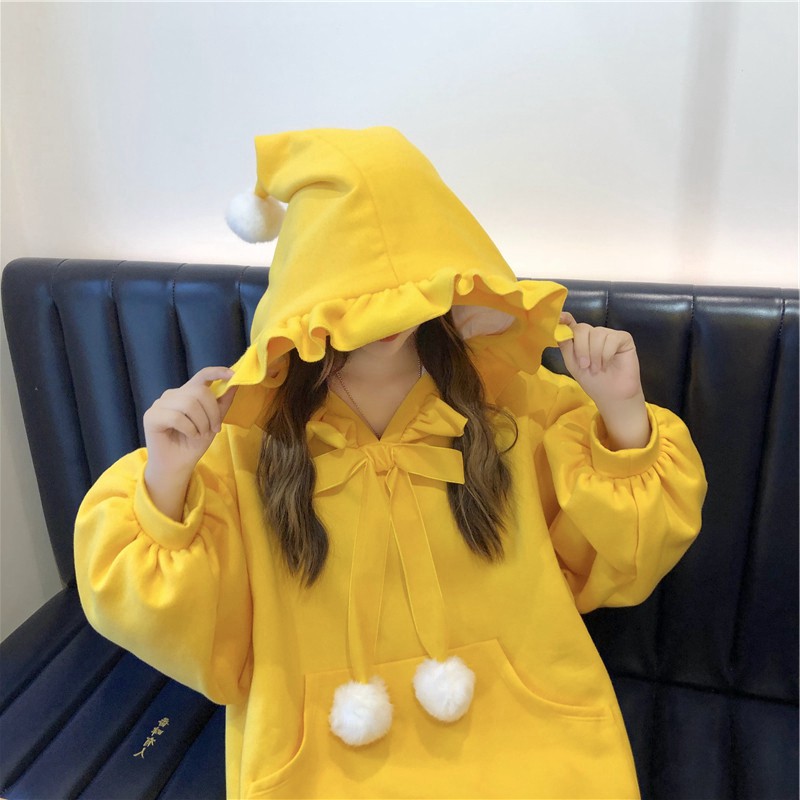 Hoodie nỉ nhung phù thủy 2 màu siêu hot