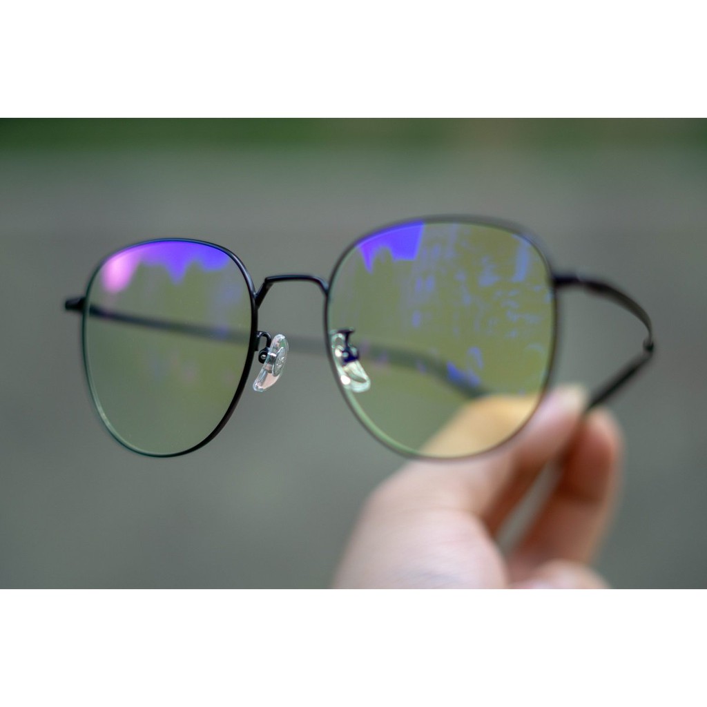 Kính không độ chống ánh sáng xanh XM gọng Titan siêu nhẹ HMJ01RM