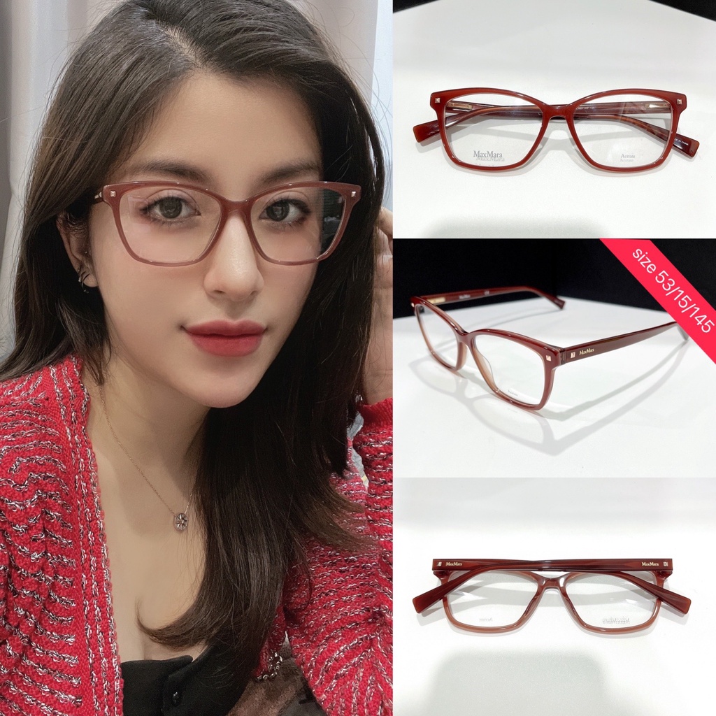 Gọng Kính "Max Mara" MM-1407 02LF Brck Cora 53 / 15 / 145