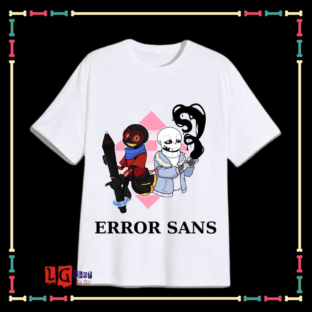 ÁO THUN Xịn Xò cho BÉ TRAI IN HÌNH ERROR SANS UNDERTABLE (BIỆT ĐỘI GANGSTER)