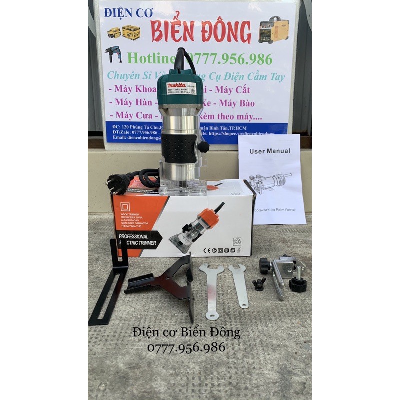 Máy phay gỗ 🥑 FREESHIP 🥑 Máy Phay Gỗ MAKITA 6mm RT3709 máy soi THÁI LAN thiết kế nhỏ gọn soi mộng gỗ, phay gỗ, tạo rãnh