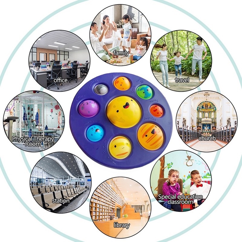 Đồ chơi cầm tay giảm căng thẳng hình hành tinh dễ thương
