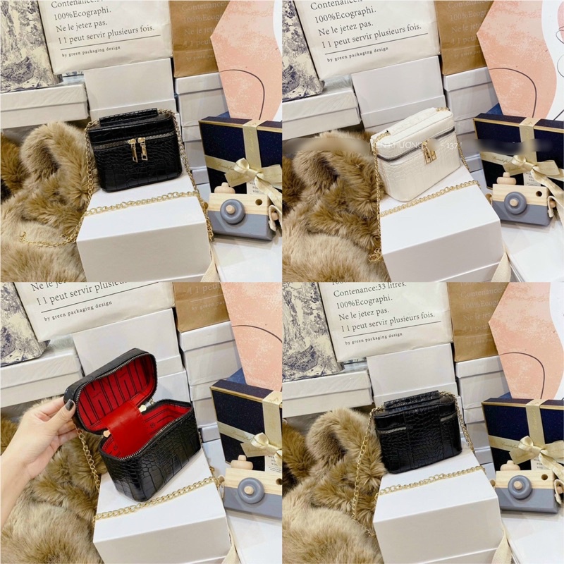 túi đeo chéo ,Túi cốp da rắn đeo chéo siêu xinh