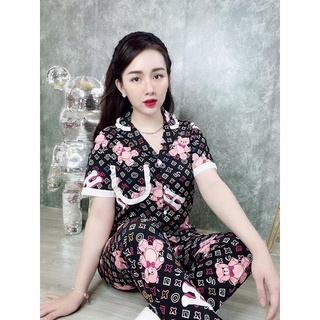 Đồ Bộ Pyjama Chất Vải Lụa Mango Cao Cấp