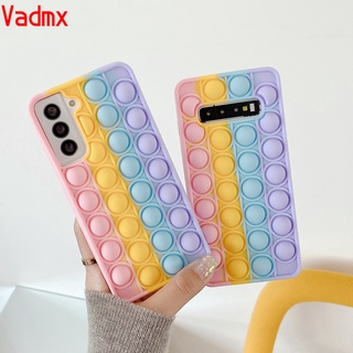 Ốp Điện Thoại Silicon Dạng Đồ Chơi Nhấn Bong Bóng Cho Samsung Galaxy S21 S20 Fe Ultra S10 S9 Plus Note 10 Plus 9 A20 A30