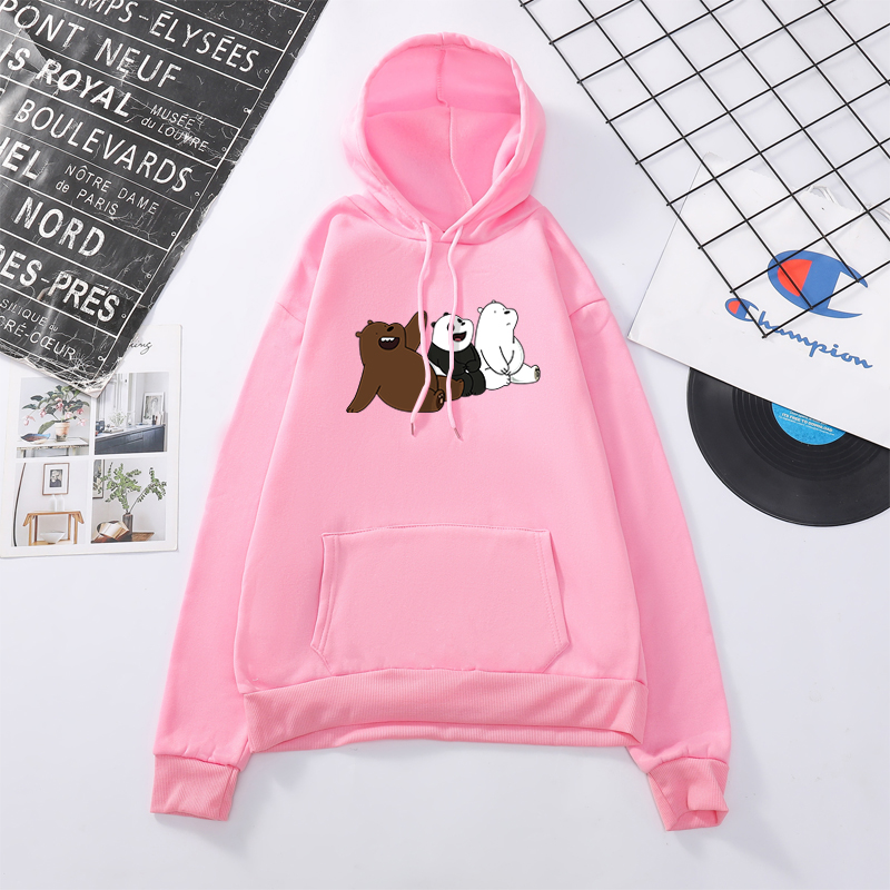 Áo Hoodie In Hình We Bare Bears Thời Trang