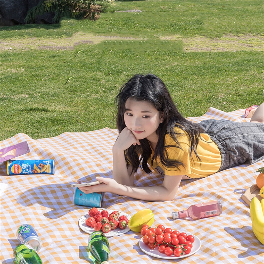 Tấm thảm dày JUJIAJIA chống thấm nước chống ẩm dùng cho cắm trại ngoài trời