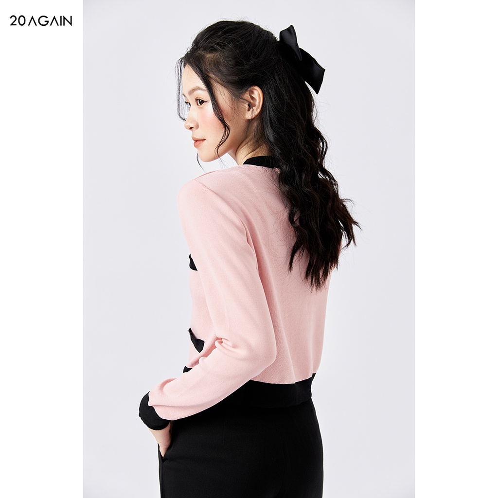 Áo len cardigan nữ dáng ngắn 20Sexy by 20AGAIN, chất len montoghi mịn, co giãn tốt KLA0066