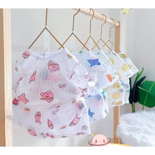Bộ cộc chui giữa cotton giấy cho bé size 3-15kg