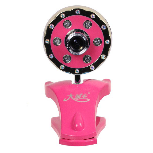 Webcam Kẹp Siêu Nét C920S - Màu Hồng Vàng