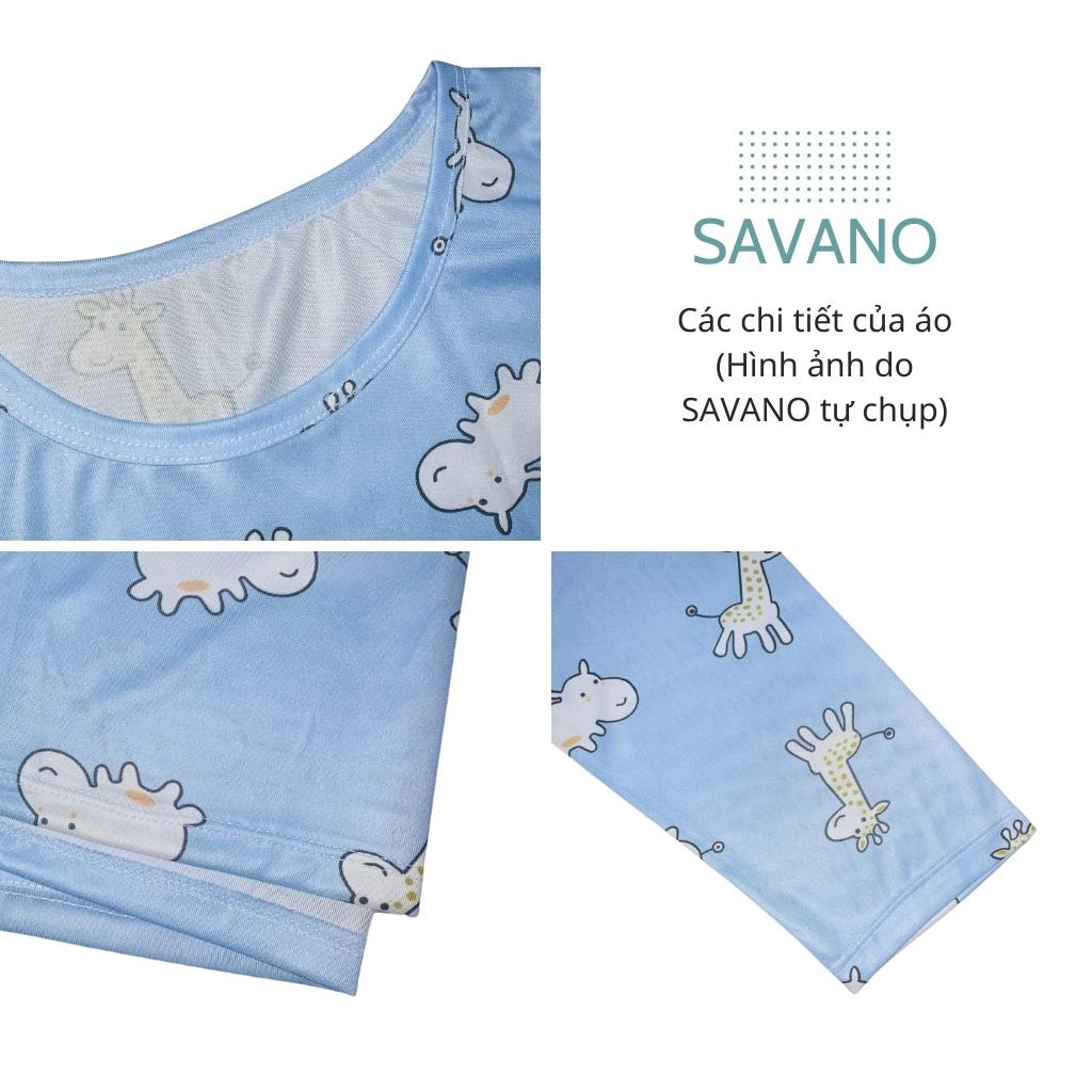 Đồ bộ nữ đồ mặc nhà đồ ngủ dễ thương thu đông quần dài bigsize SAVANO mã VA35 | BigBuy360 - bigbuy360.vn