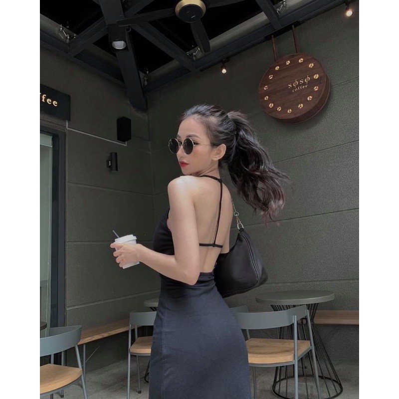 Đầm chữ T lưng yoona có mút ngực 2 màu