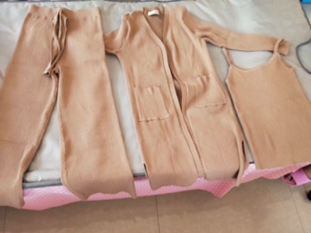 HÀNG ĐẶT TRƯỚC - Set len 3 sp: áo, quần, cardigan