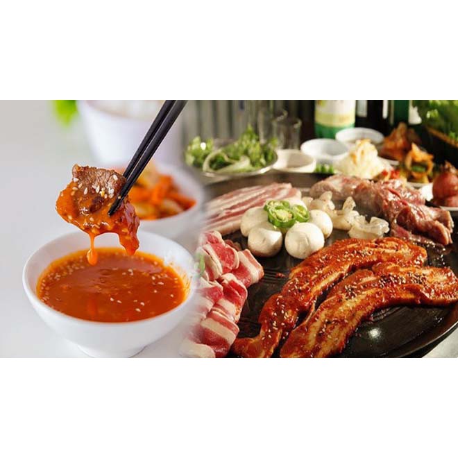 Nước tương chấm đồ nướng Hàn Quốc can 2L chấm thịt bò lợn nướng BBQ