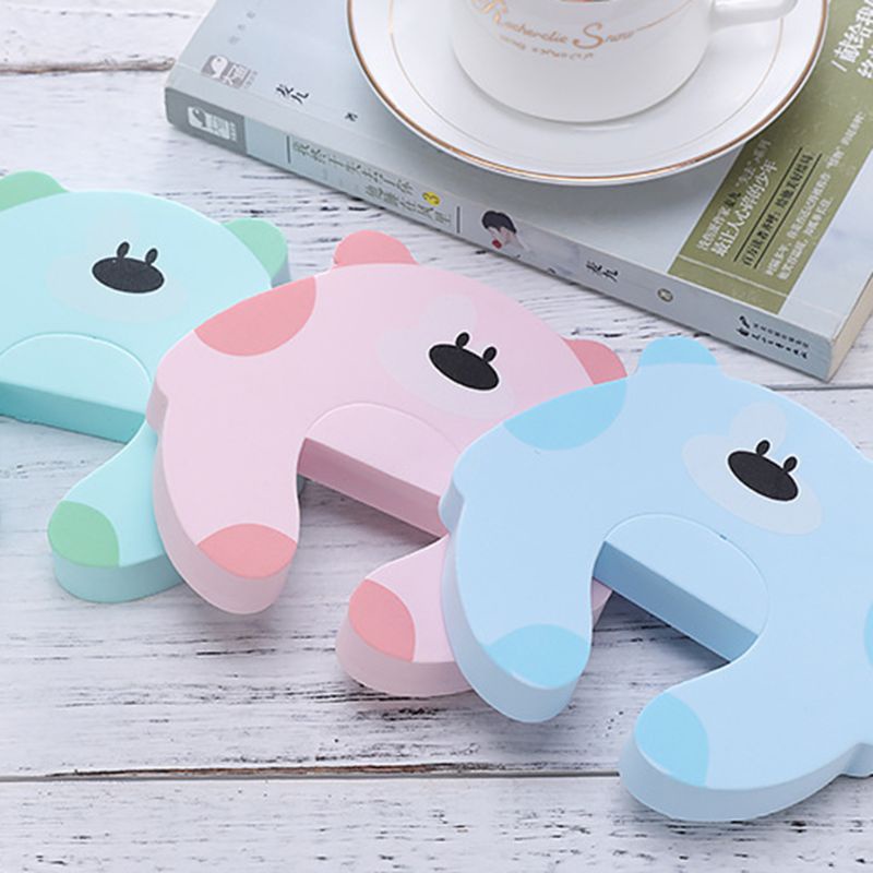 Miếng Chặn Cửa Chống Va Đập Họa Tiết Hoạt Hình Bảo Vệ An Toàn Cho Bé