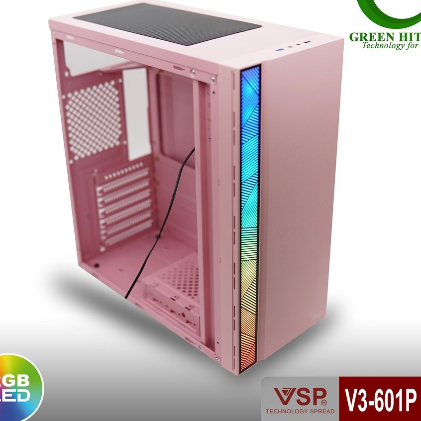 Vỏ Nguồn Máy Tính VSP V3-601P - Màu Hồng-VỪA NỮ TÍNH LẠI NĂNG ĐỘNG CHO NÀNG