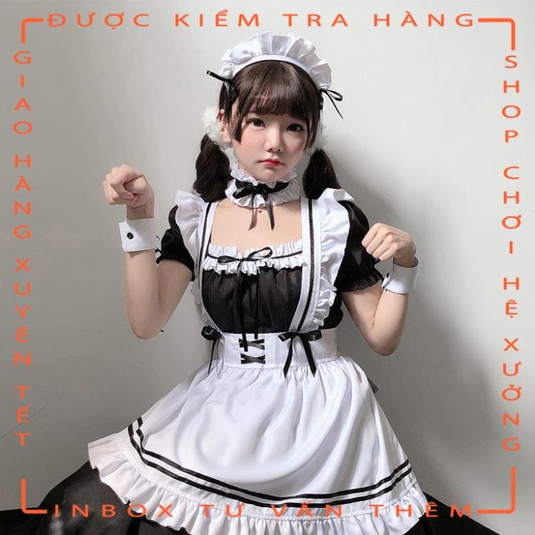 Bộ đồ nữ hầu gái quán cà phê thời trang Nhật Bản phong cách Lolita xinh xắn cho nữ  - hot tiktok | WebRaoVat - webraovat.net.vn