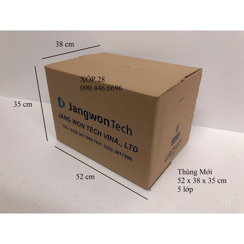 52x38x35 mới cứng 5 lớp hộp thùng giấy bìa carton dùng đóng gói hàng hóa chuyển nhà giá rẻ to nhỏ vừa