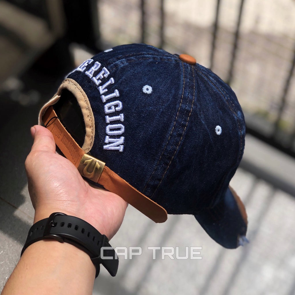Nón Kết Ông Địa TRUE RELIGION - Mữ Lưỡi Trai Thời Trang Nam Nữ U 79 jean phối da Cực Kì Cá Tính