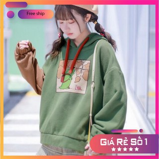 Áo hoodie cô gái Mori bộ lạc form rộng tay dài dễ thương phong cách Nhật Bản mới 2019- ảnh thật