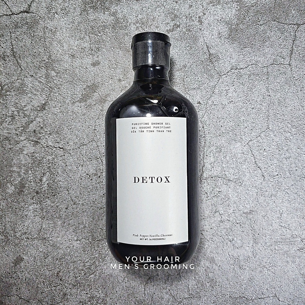 Sữa Tắm Khử Độc Da từ Than Tre Detox Rusty Lab 500ml