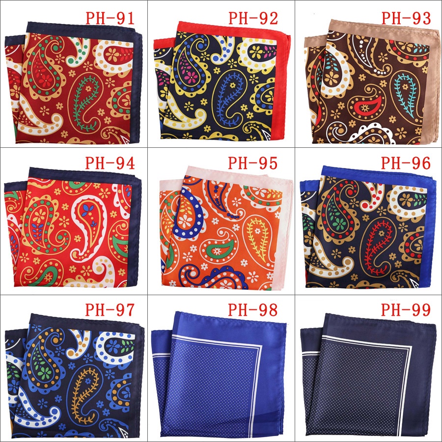 Hot! Khăn Tay Vuông Cỡ Lớn 33X33Cm Họa Tiết Chấm Bi Sang Trọng Cho Nam