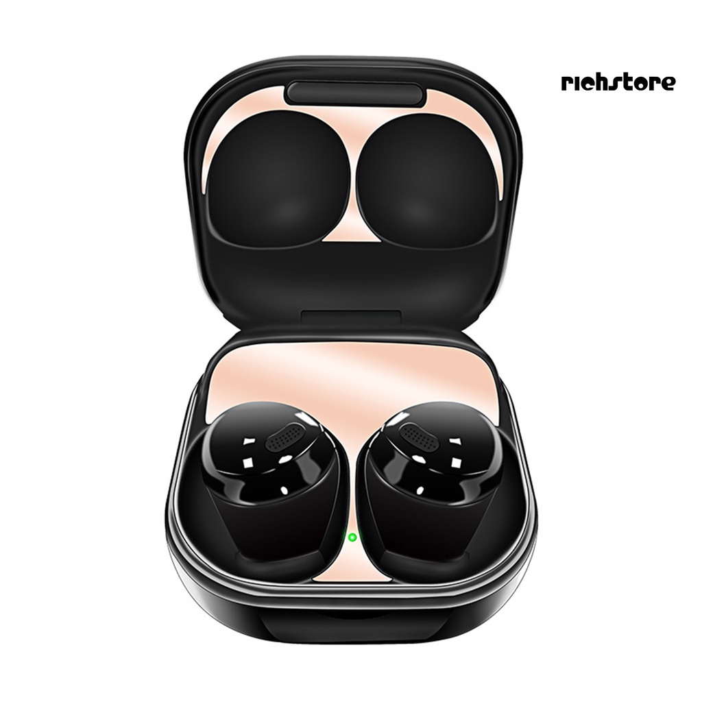 richstore Metal Sticker Ultra-thin Dustproof Charging Box Protective Film for Samsung Galaxy Buds Pro Bluetooth Earphones