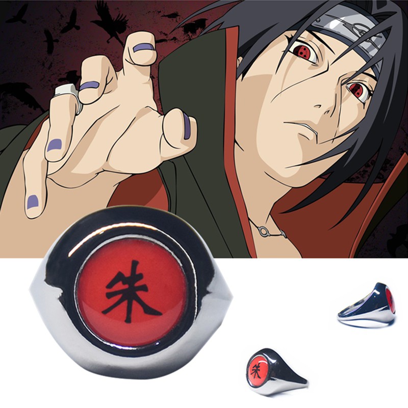 Set 10 Nhẫn Hóa Trang Nhân Vật Phim Naruto
