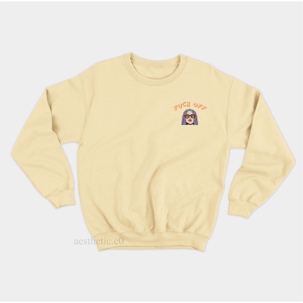 Áo SWEATER Cổ Thuyền In Chữ Fuck Off M-XXL Unisex (Nam & Nữ)