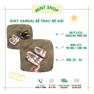 Sandal cho bé, sandal quai chéo kiểu dáng basic cho bé trai và bé gái