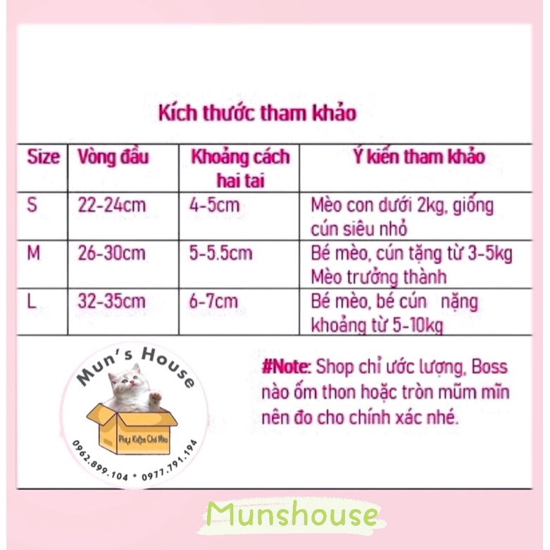 Mũ len cô gái tóc vàng tóc nâu cho chó mèo