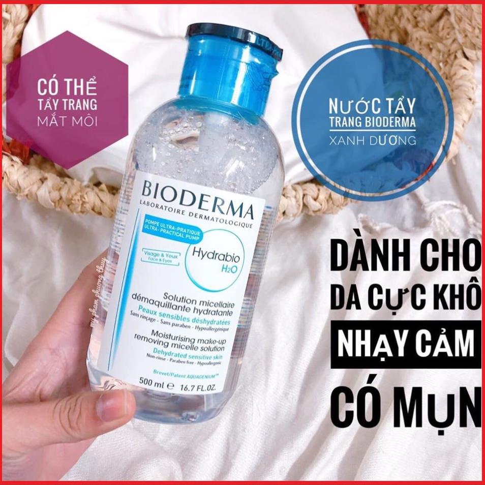 Nước Tây Trang BIODERMA 500ml Siêu Sale  Nước Tẩy Trang, làm sạch da cao cấp