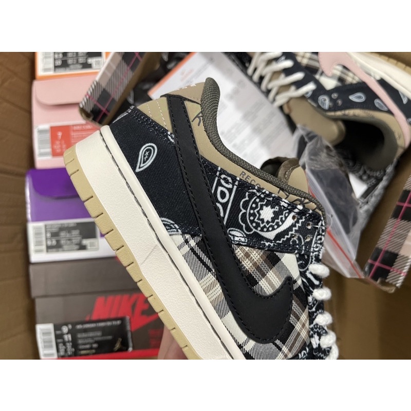giày SB Dunk Travis Scott | hoạ tiết sắc nét | Bản cao cấp