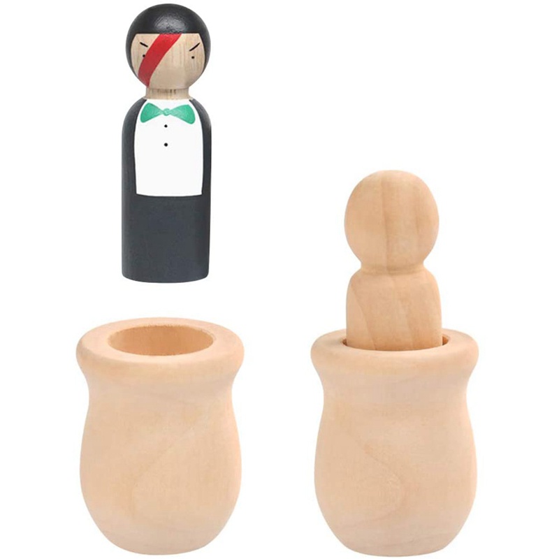 Búp Bê Người Bodies Bằng Gỗ Chưa Hoàn Thiện Kèm 20 Mẫu Vẽ