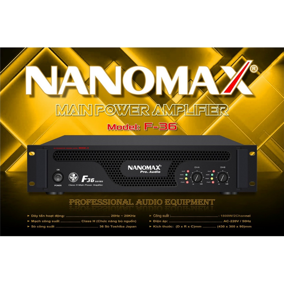 CỤC ĐẨY CÔNG SUẤT NANOMAX F36