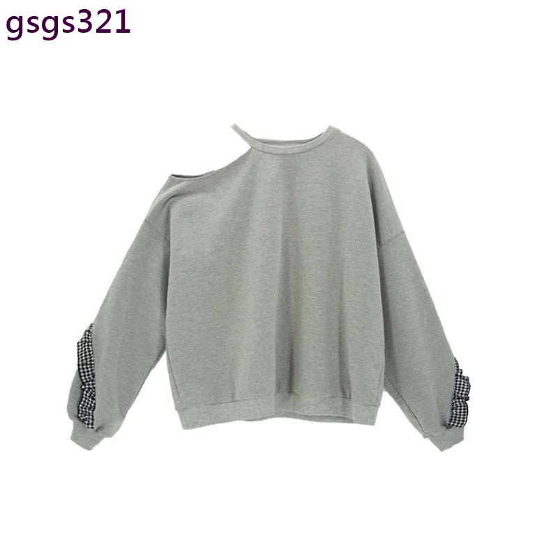 ❤Áo thun thời trang cho nữ❤Áo sweater hở vai dáng rộng thời trang mùa thu hàn quốc 2020 dành cho nữ