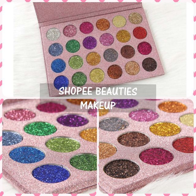 ( SIÊU RẺ )BẢNG KIM TUYẾN NHŨ GEL ALLURE SHADOW 24 COLOR GLITTER