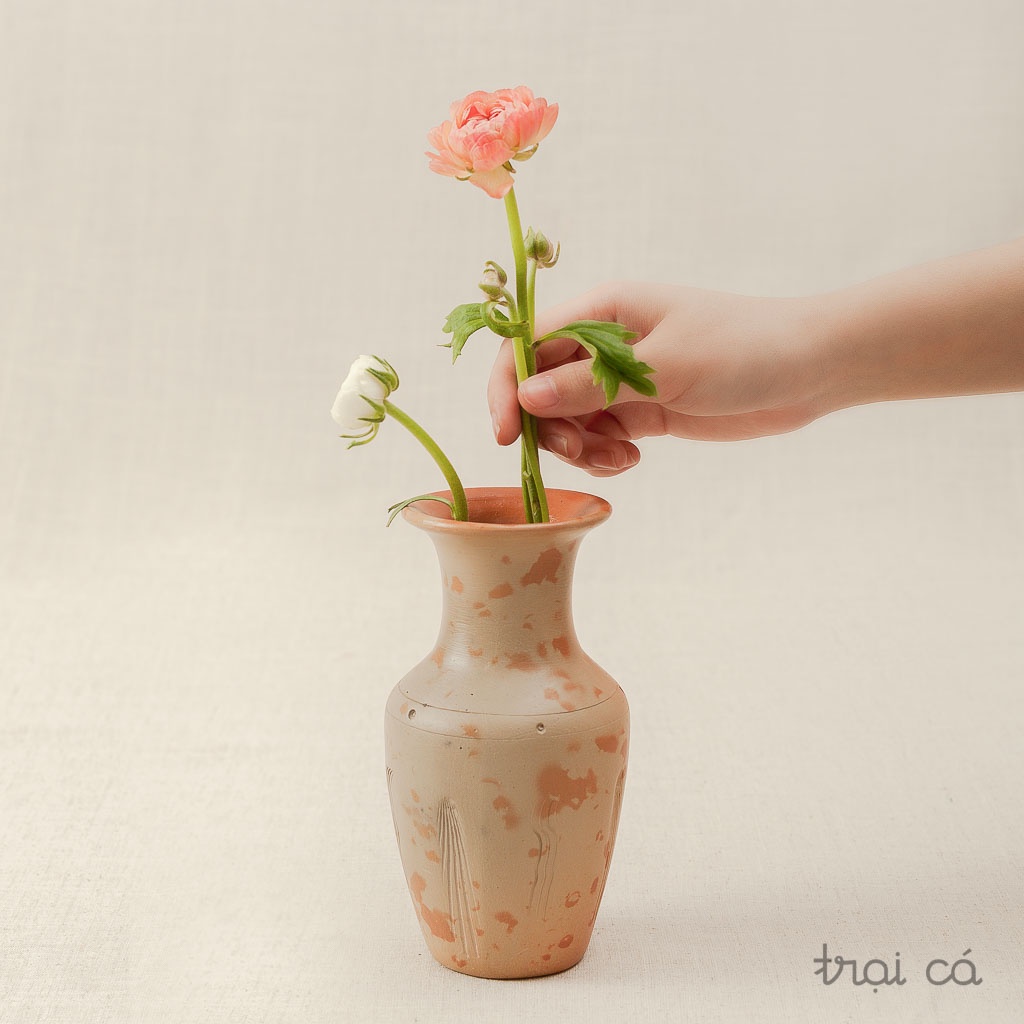 Lọ Hoa Nhí Đất Nung Trang Trí, Decor Đẹp