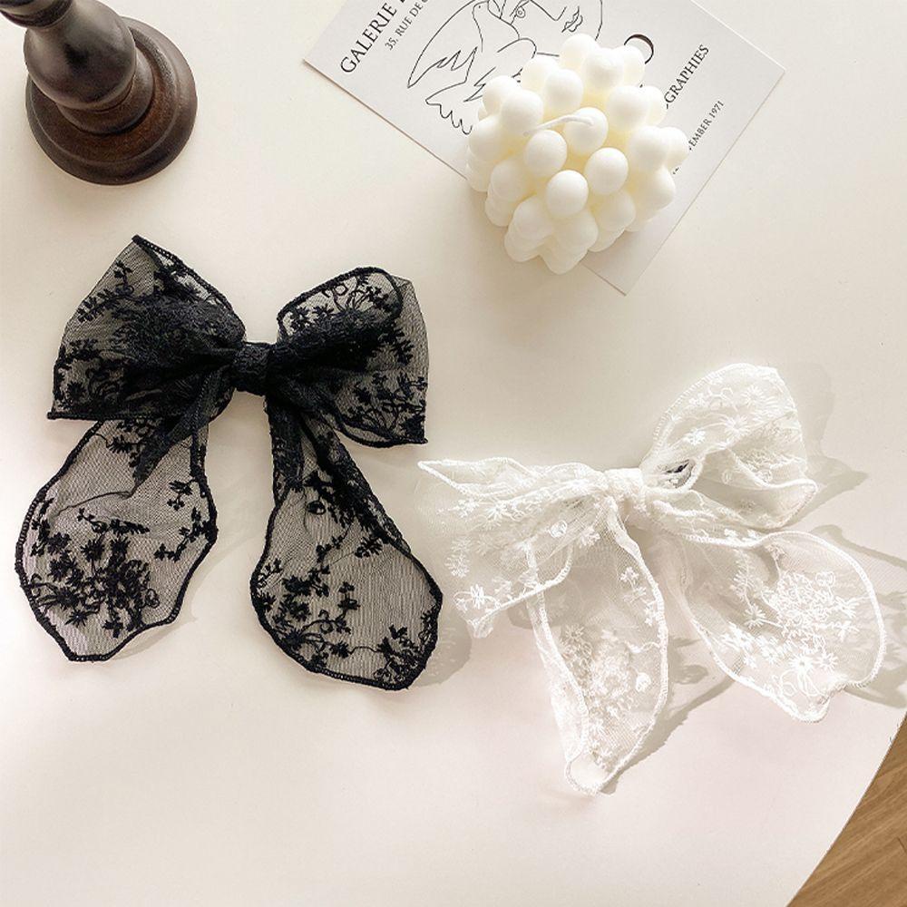 Kẹp TóC PhốI Nơ Ren Hoa ThờI Trang Cho Nữ