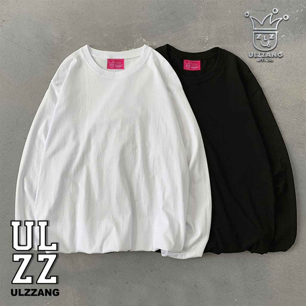 Áo thun dài tay local brand ULZZ ulzzang trơn dáng unisex form rộng U-32